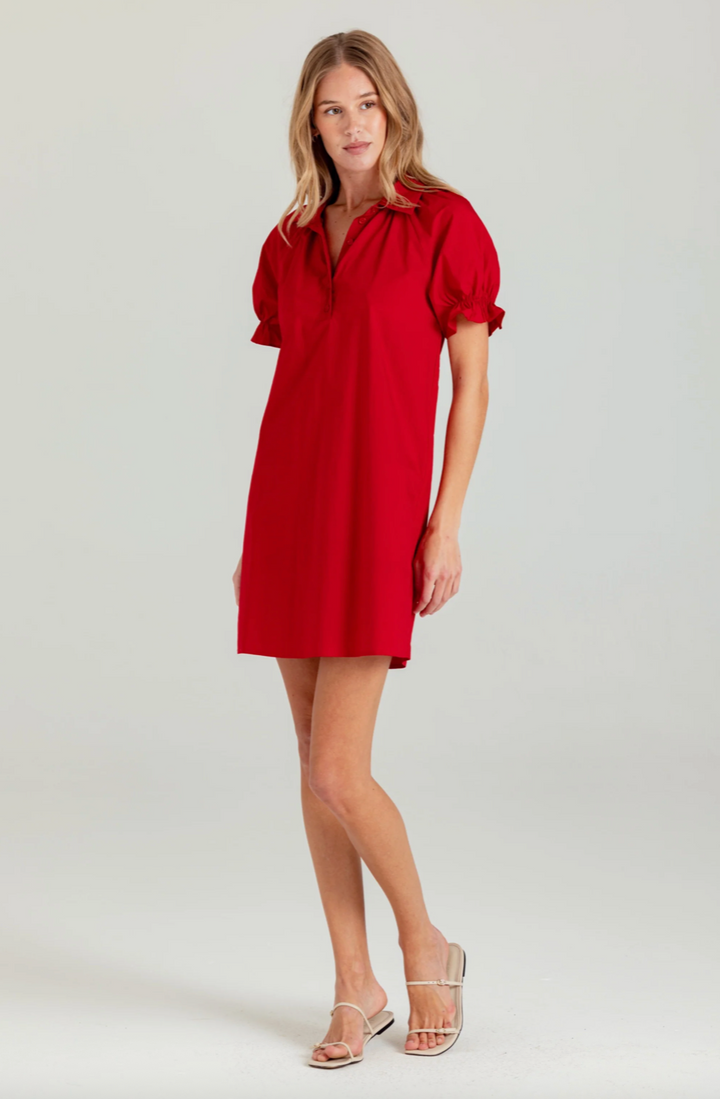 Crew Dress Montauk Red