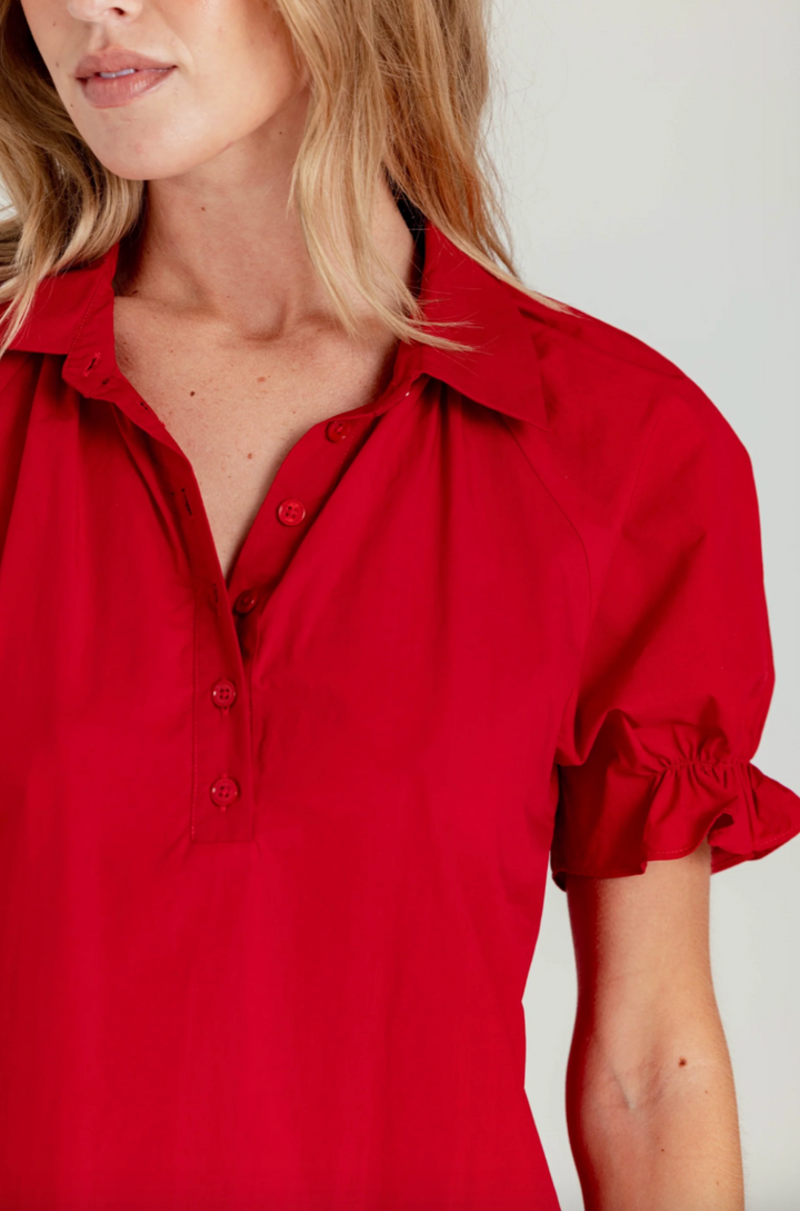 Crew Dress Montauk Red