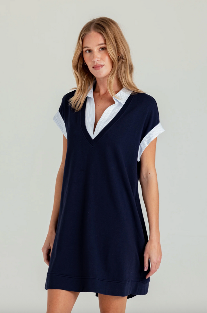 Elenor Dress Navy