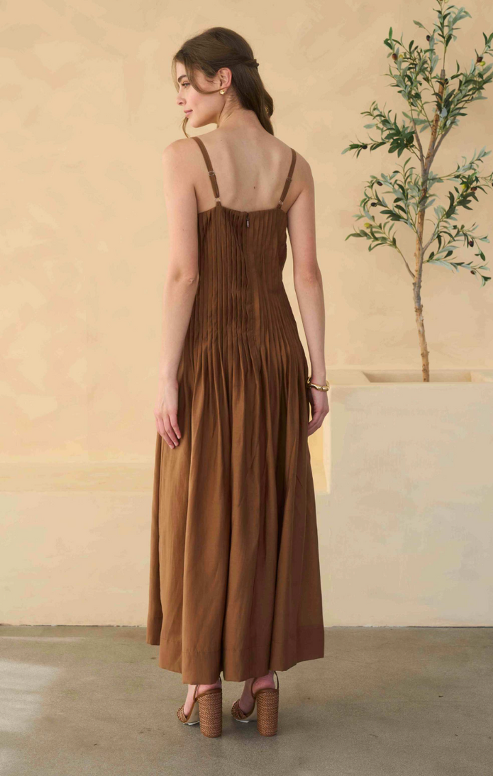 Pleated Maxi Dress