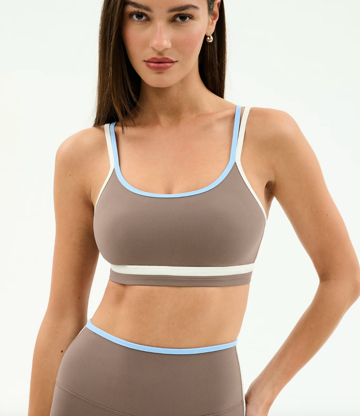 Eva Rigor Double Strap Bra Lentil/White