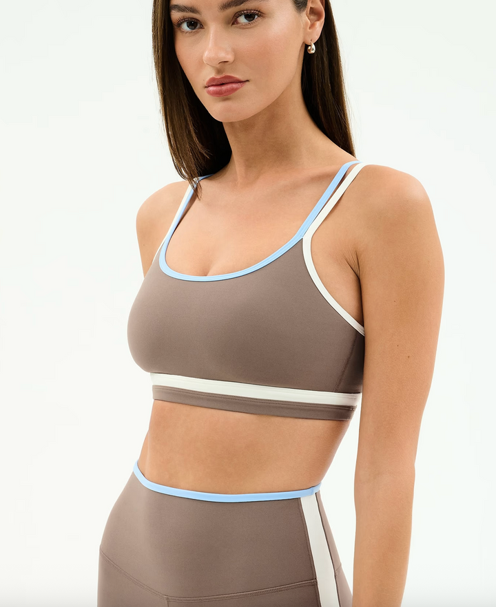 Eva Rigor Double Strap Bra Lentil/White