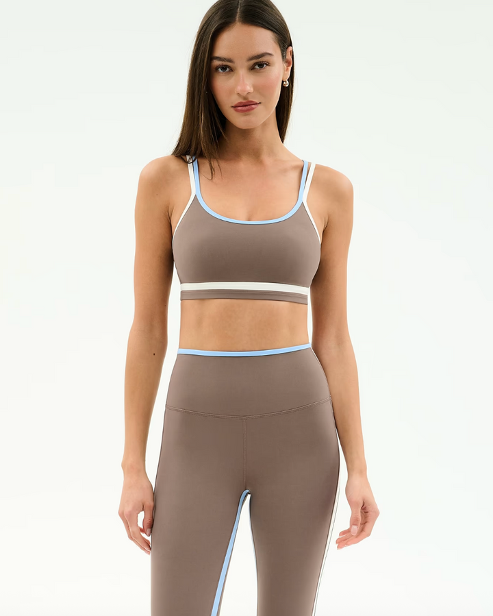 Eva Rigor Double Strap Bra Lentil/White