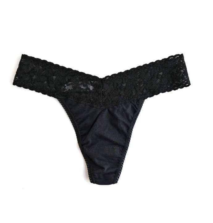 Cotton Original Thong Wrapped Black