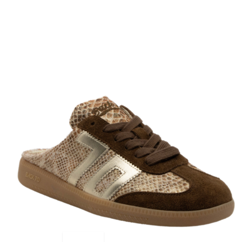 Easter W26 Backless Sneakers Snake Gold