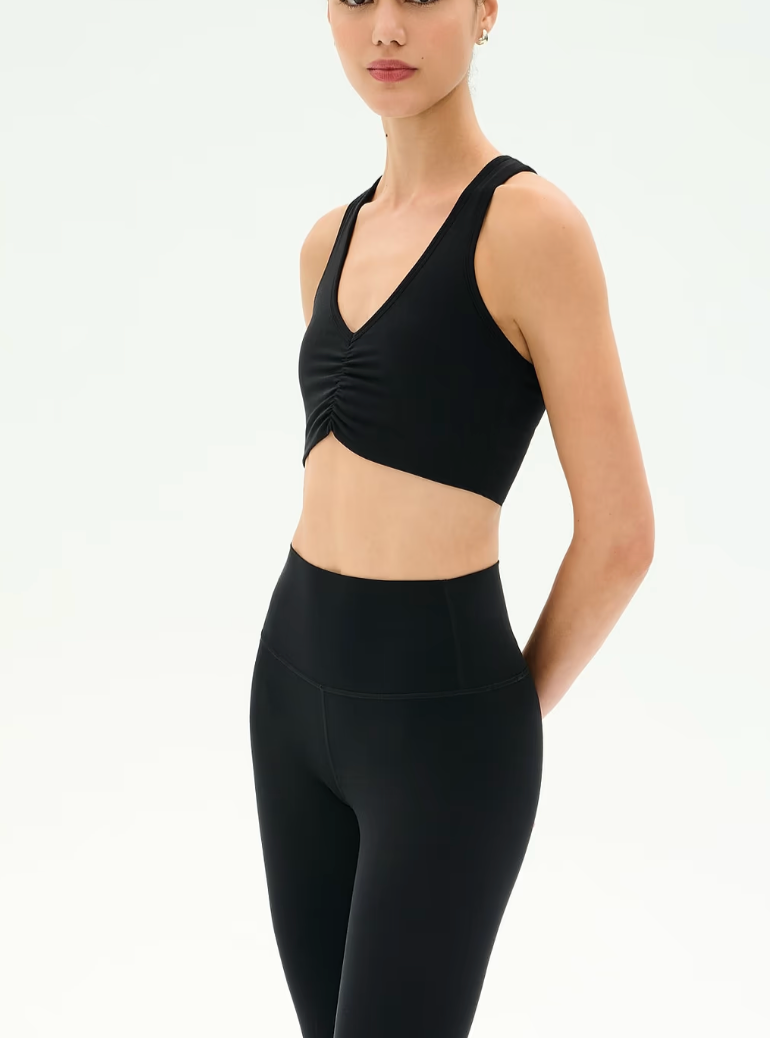 Ruched Airweight Bra Black