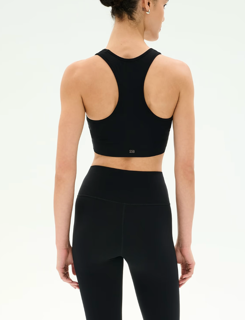 Ruched Airweight Bra Black