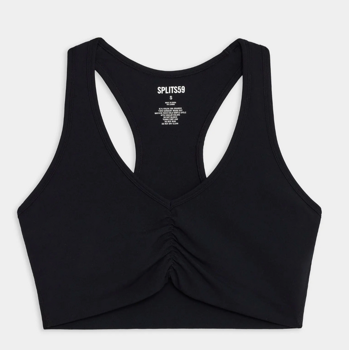 Ruched Airweight Bra Black