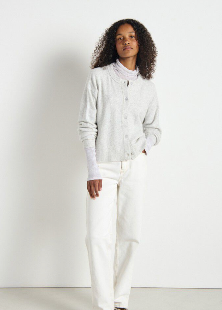 Damsville Cardigan Gris Chine