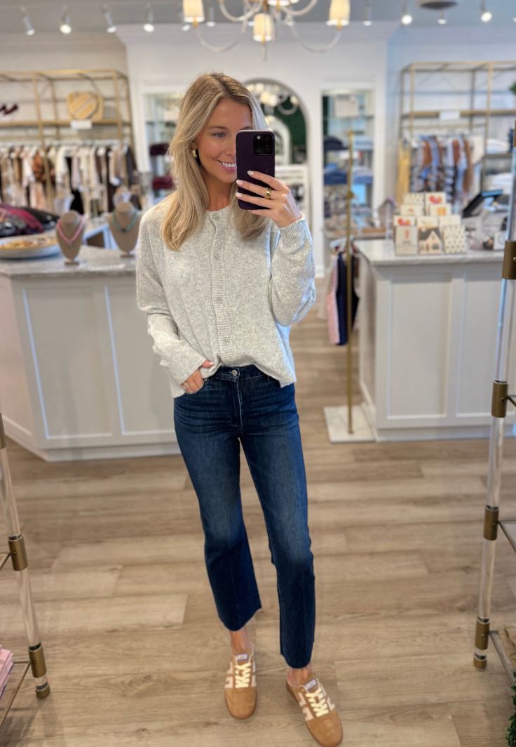 Damsville Cardigan Gris Chine