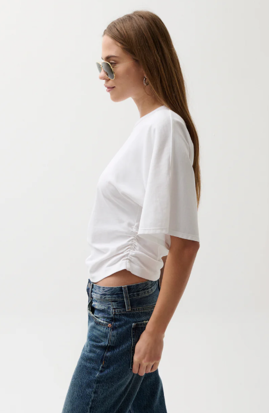 Veronica Kimono Sleeve Fitted Tee Le Blanc