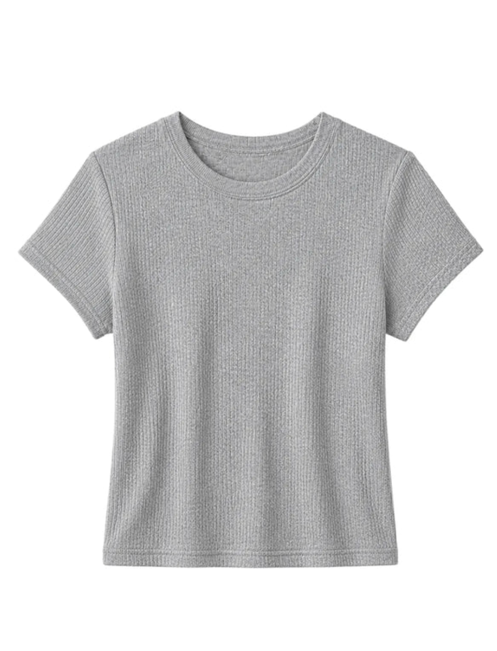 Macy Fitted Tee Heather Grey