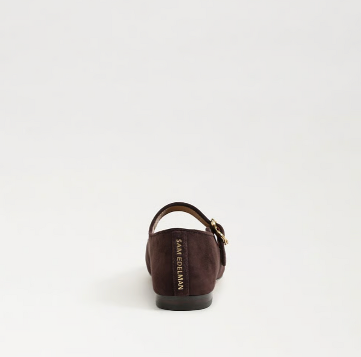 Michaela Mary Jane Cafe Noir Suede