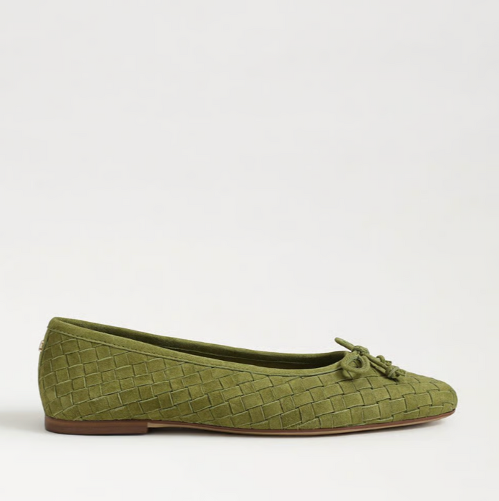 Ruthie Woven Ballet Flat Martini Olive