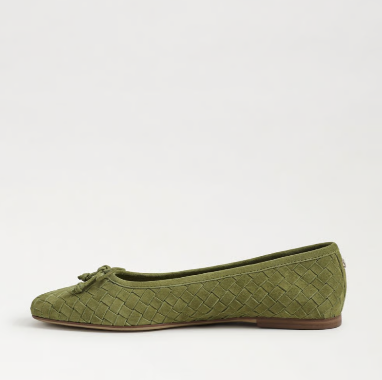 Ruthie Woven Ballet Flat Martini Olive