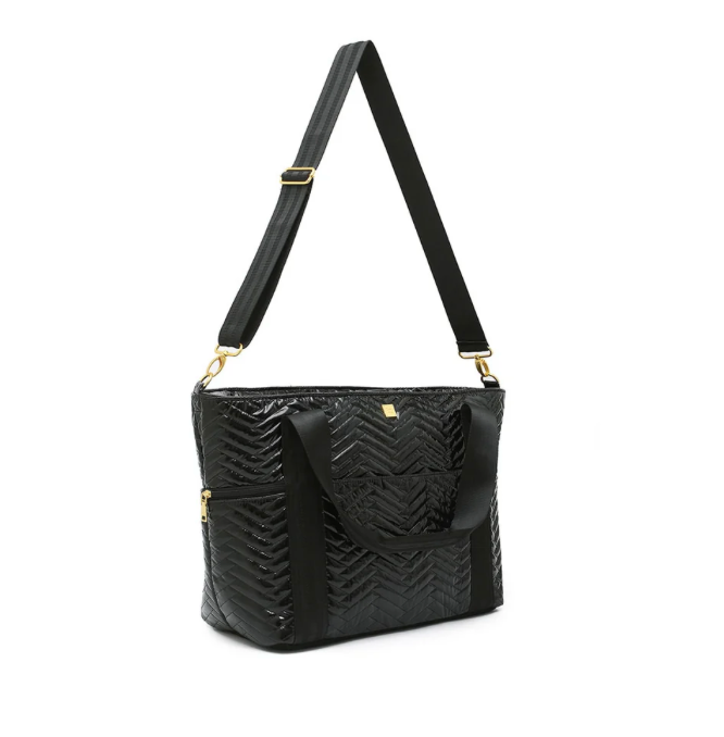 Jetset Wingman Black Moto Quilting