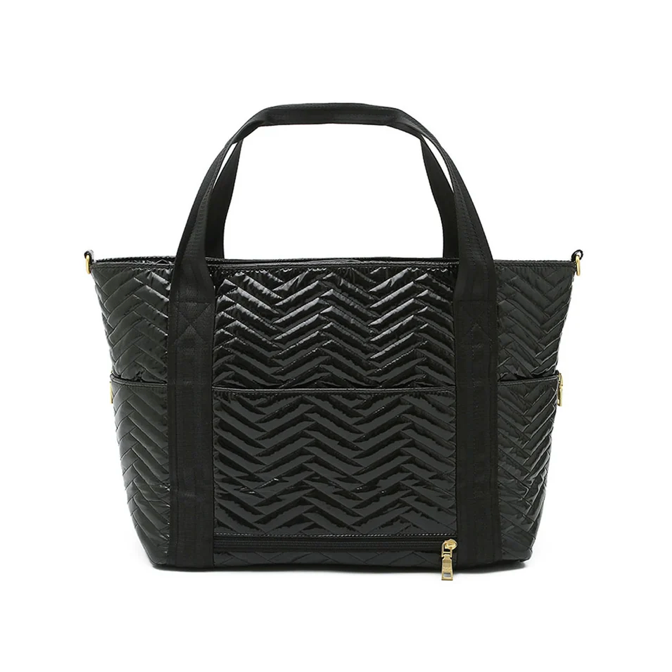 Jetset Wingman Black Moto Quilting
