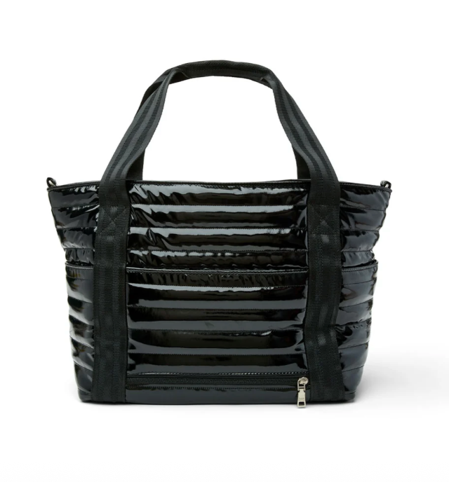 Jetset Wingman Black Patent Nylon