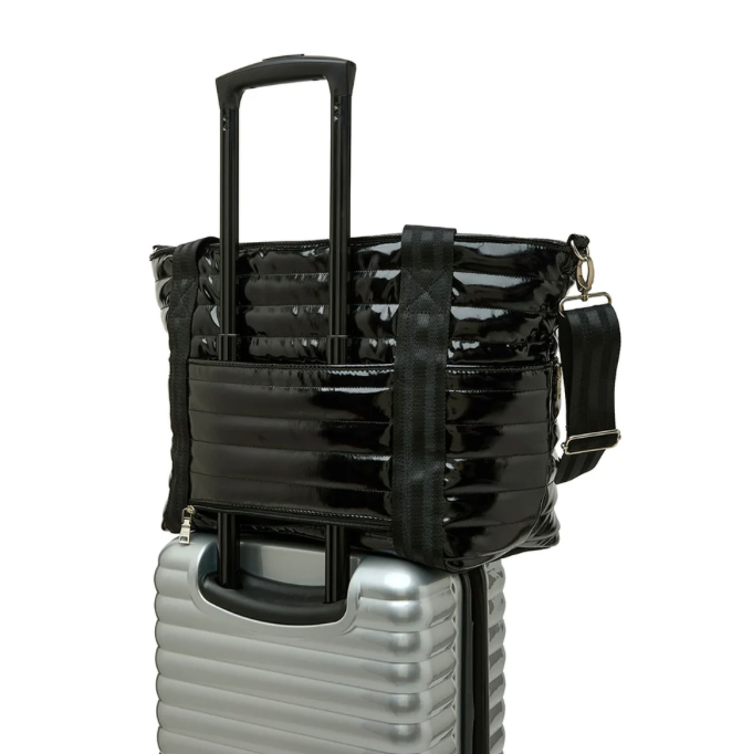 Jetset Wingman Black Patent Nylon