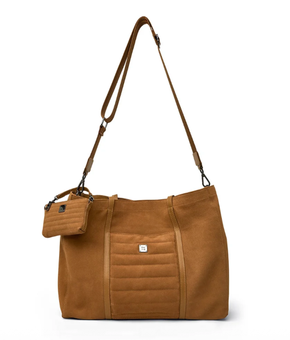 Boss Lady Tote Camel Suede