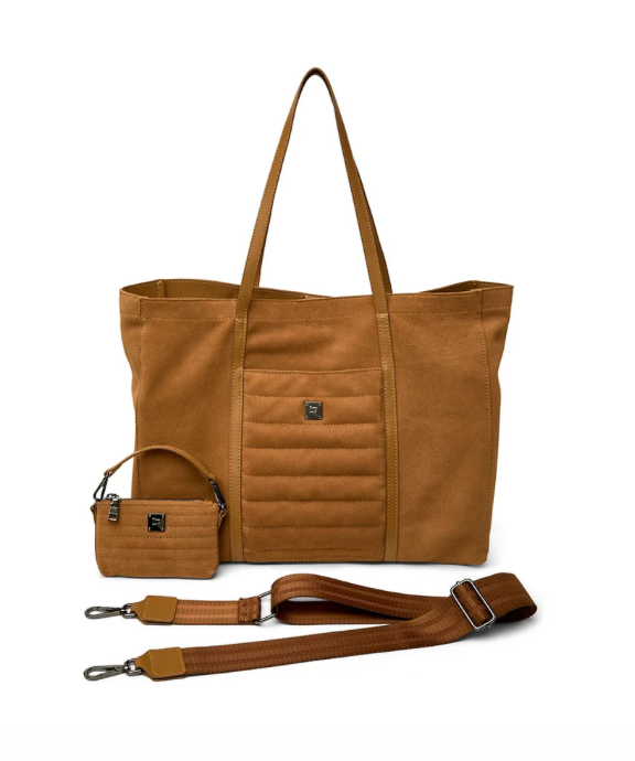 Boss Lady Tote Camel Suede