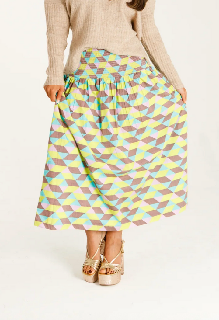 Betsy Skirt Grove Grid