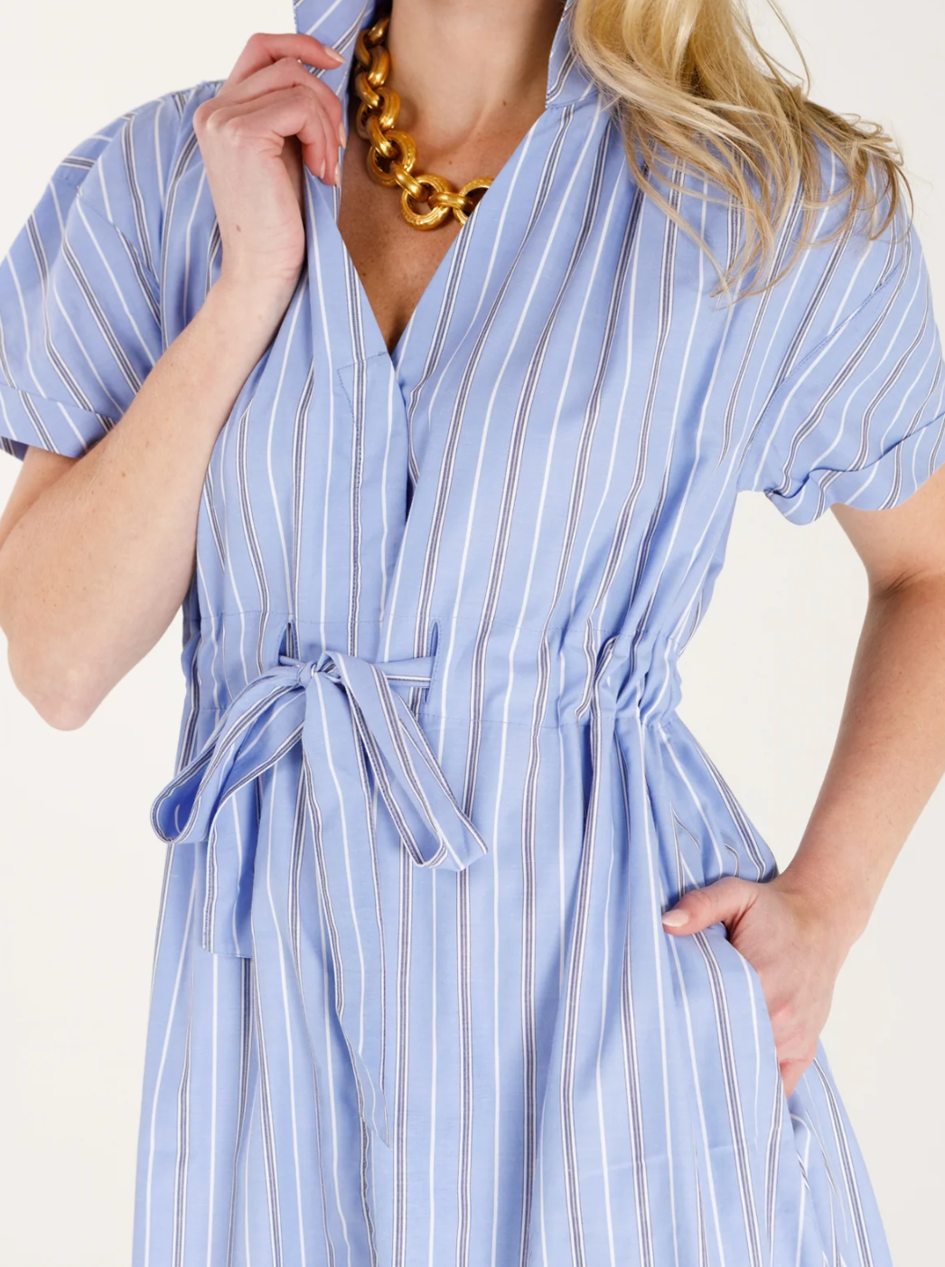 Bria Dress Varsity Stripe
