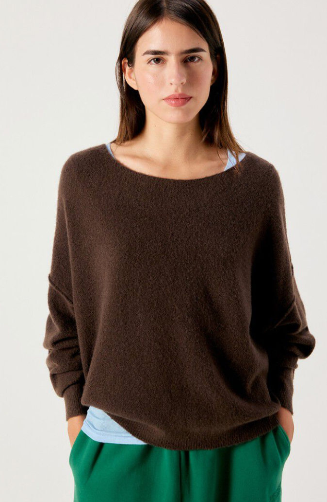 Damsville Sweater Brune Chine