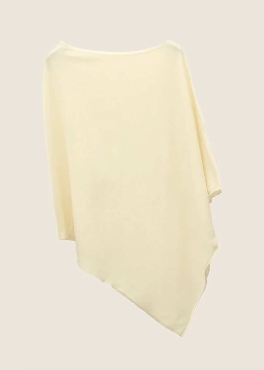 The Script Logo Poncho Ivory