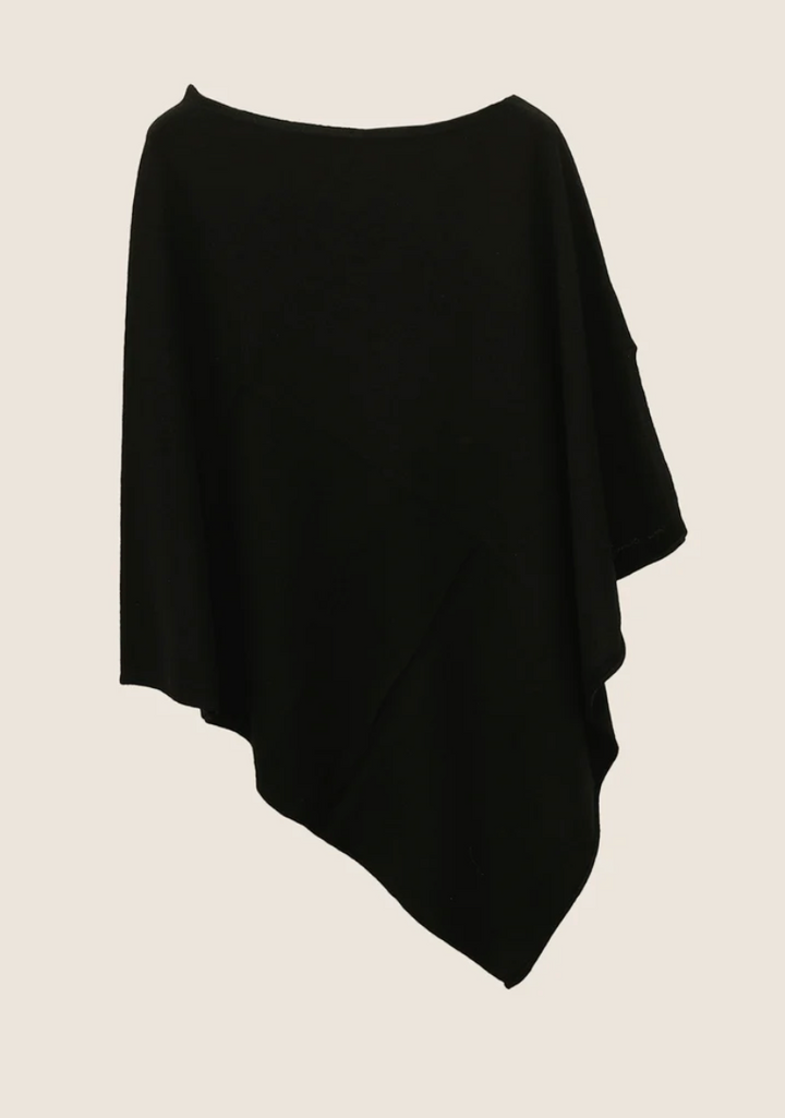 The Script Logo Poncho Black