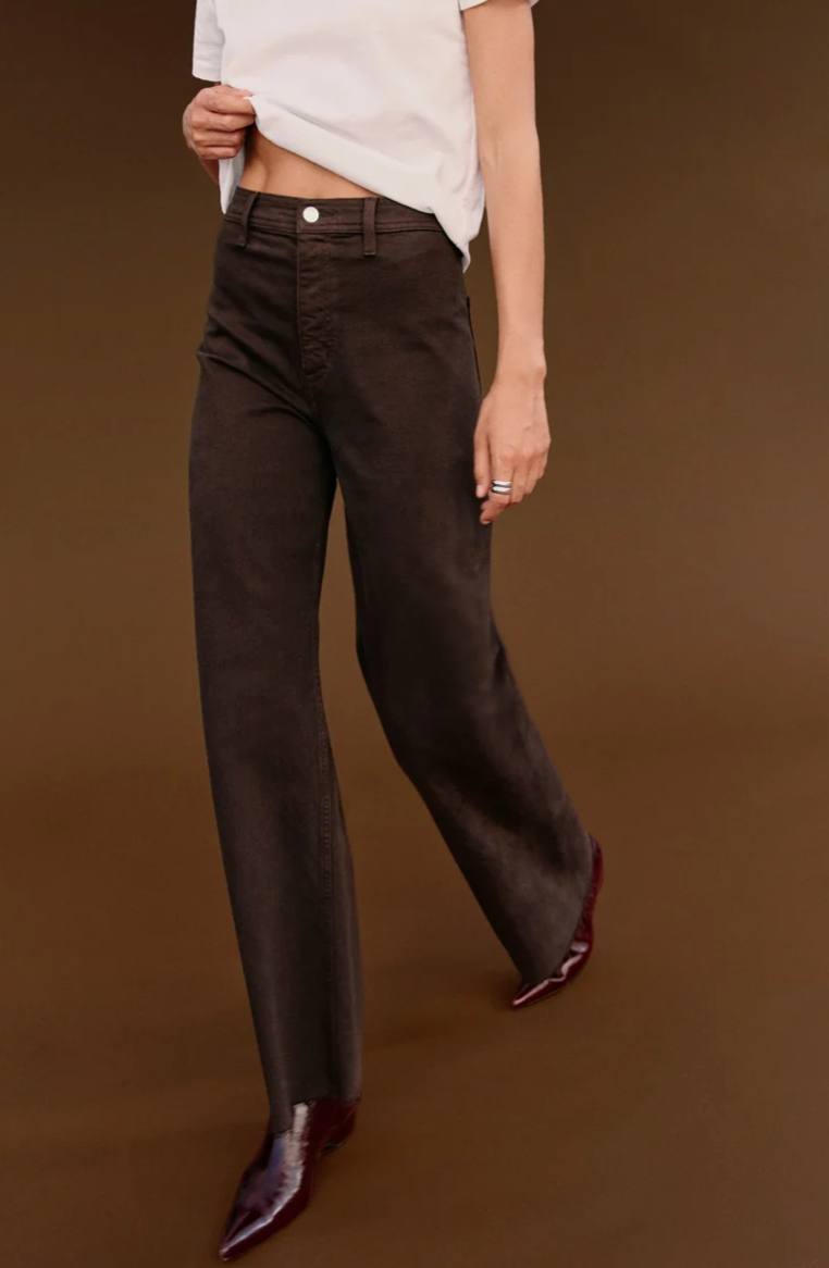 Penny High Rise Wide Leg Mocha