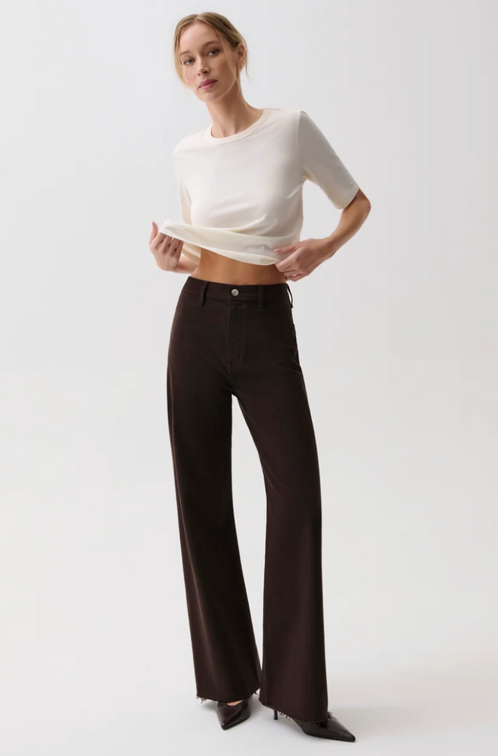 Penny High Rise Wide Leg Mocha