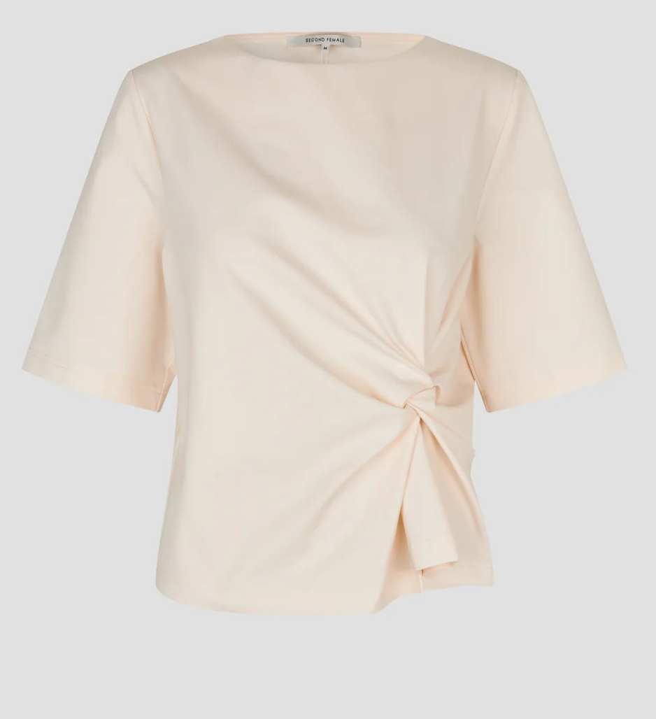 Arkai Drape Tee Eggnog