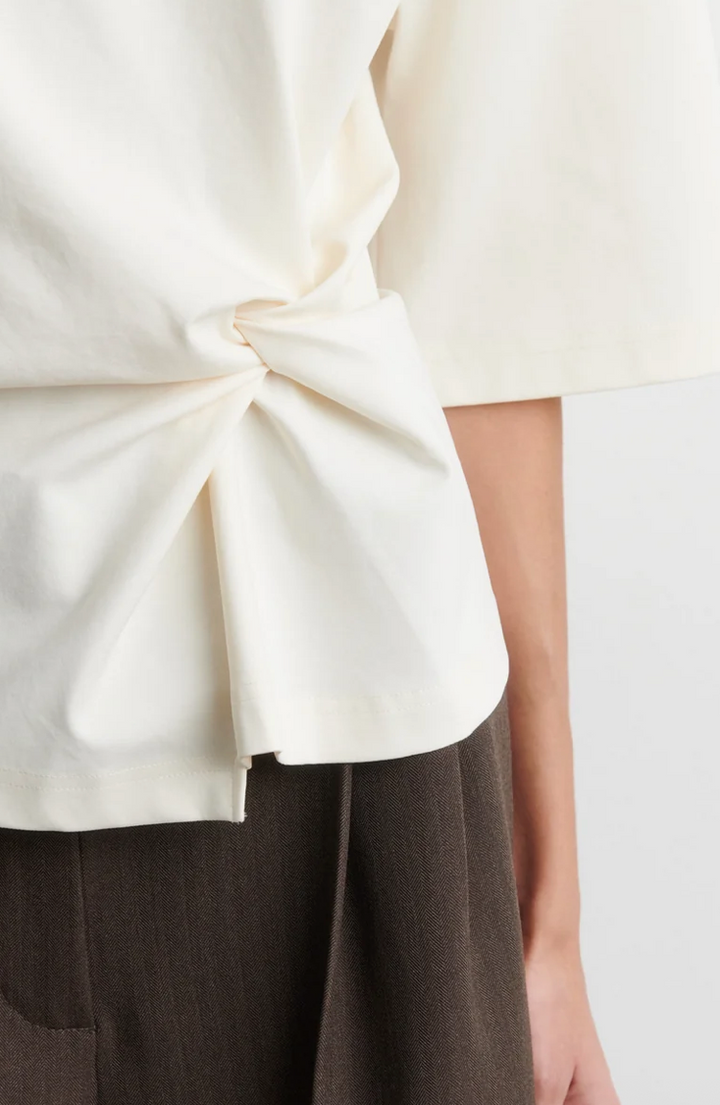 Arkai Drape Tee Eggnog