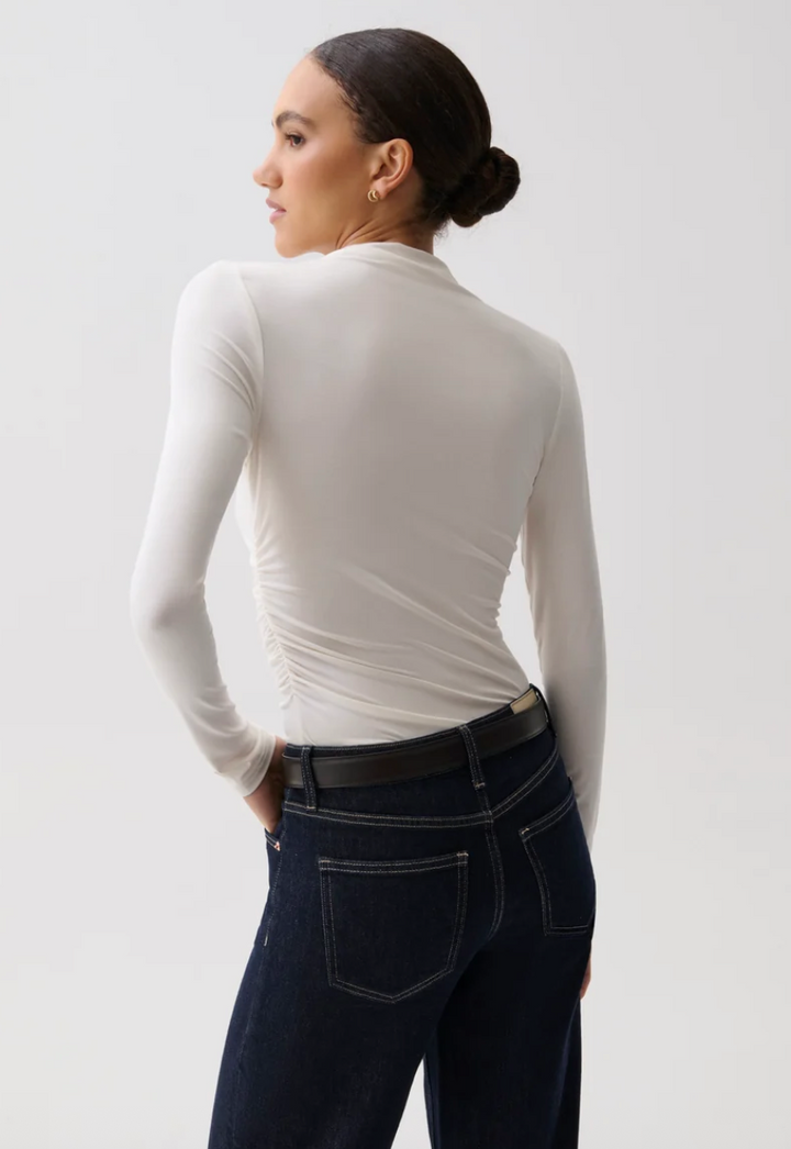 Nathalia Draped Mock Neck