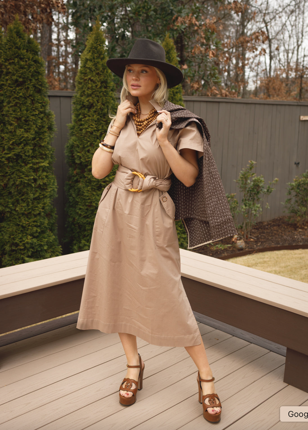 Gretchen Dress Tan