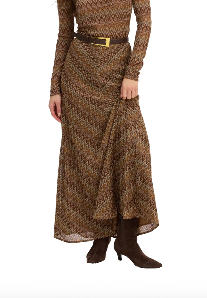 Olive Skirt Chestnut Multi