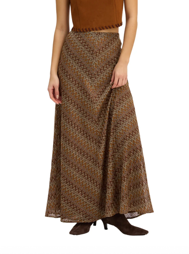 Olive Skirt Chestnut Multi