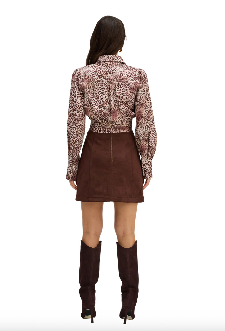 Courtney Top Brown Cheetah