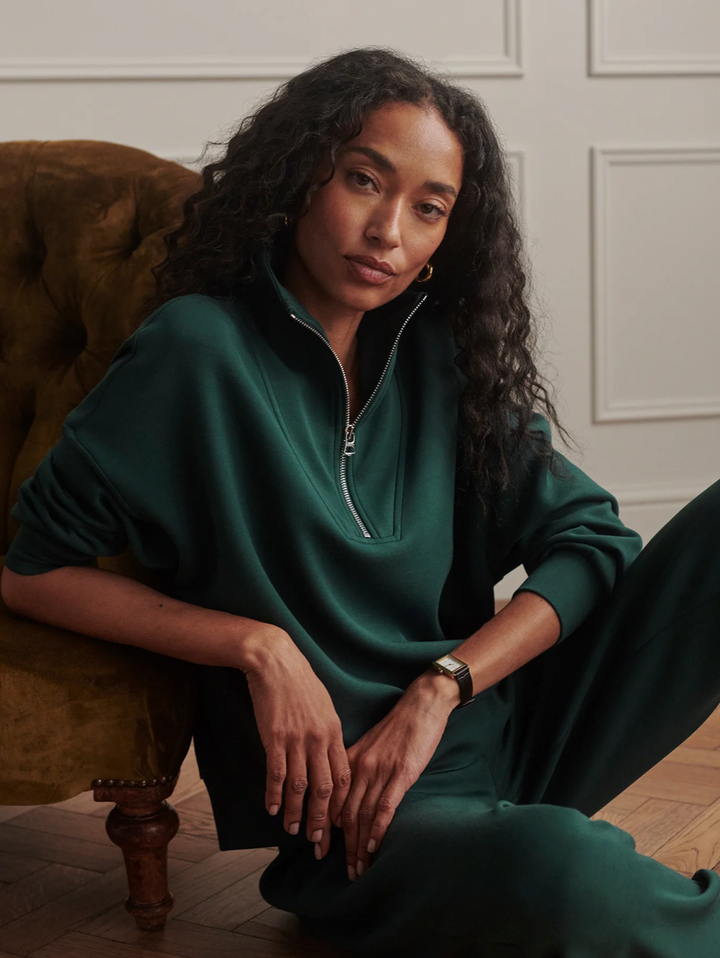 Hawley Half Zip Sweat Ponderosa Pine