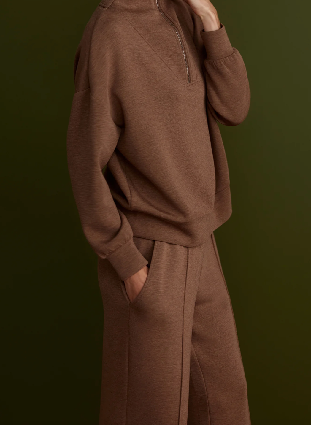 The Wide Leg Pant 30 Golden Bronze Marl