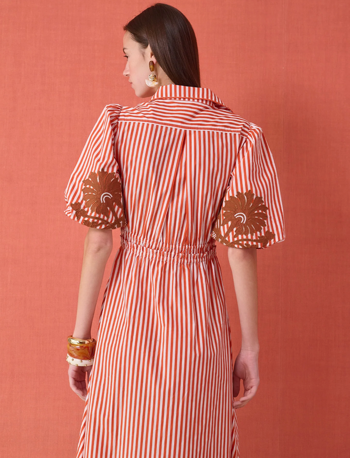 Banyan Puff Sleeve Midi Dress