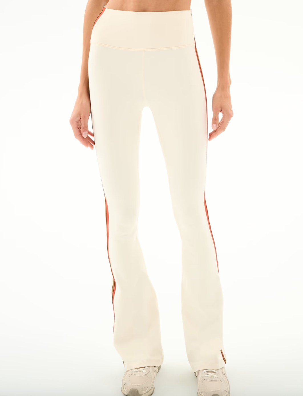 Raquel High Waist Supplex Flare Creme/Terracotta