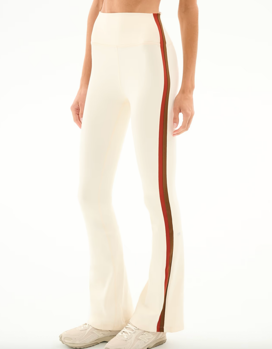 Raquel High Waist Supplex Flare Creme/Terracotta