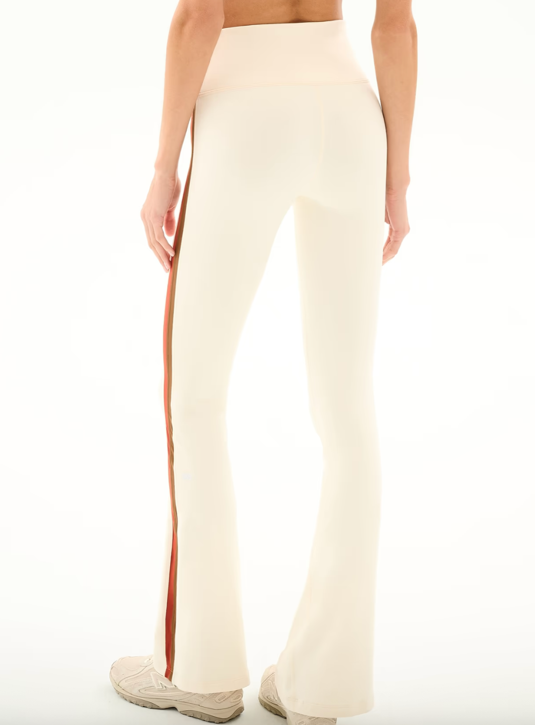 Raquel High Waist Supplex Flare Creme/Terracotta