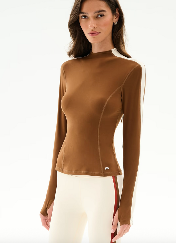 Isabelle Airweight Lite Mockneck Toffee