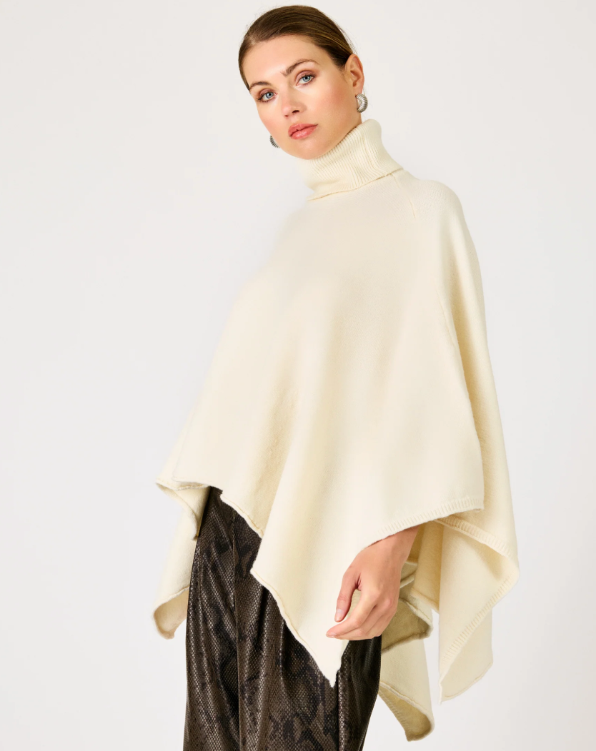 Orly Turtleneck Cape Sweater