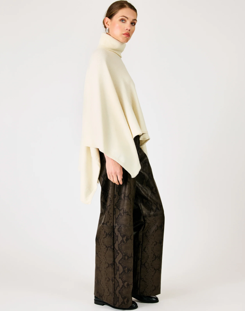Orly Turtleneck Cape Sweater