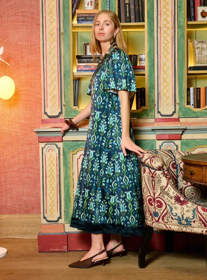 Georgia Dress Peacock Navy