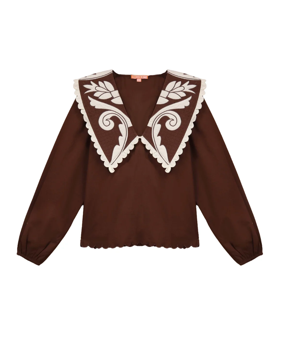 Emma Blouse Cocoa Brown